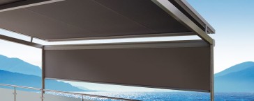 VALETTA beschattungssysteme aussen beschattung pergola beschattung für terrasse terrassenüberdachung beschattung Textilbeschattung CUBA ZIP